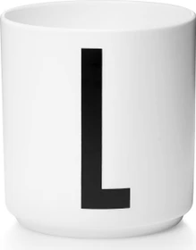 Design Letters Persönlicher Porzellanbecher A-Z Buchstabe L 250ml