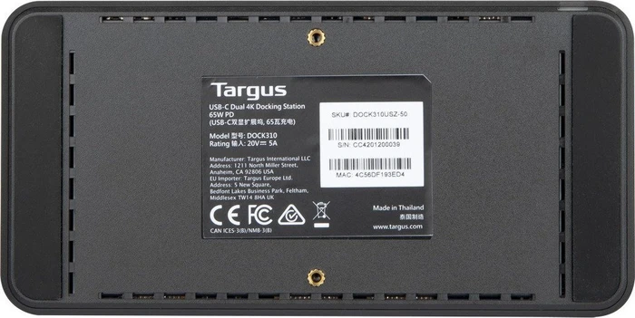 Targus Universelle DV4K Docking Station, USB-C 3.0 [Buchse]