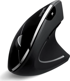 Perixx PERIMICE-813, schwarz, vertikal, Rechtshänder, USB/Bluetooth