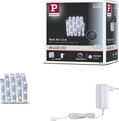 Paulmann MaxLED 250 Basisset Strip LED-Streifen 6W tageslichtweiß beschichtet 1.5m