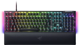 Razer BlackWidow V4, Razer GREEN Clicky Gen-3, USB, UK (RZ03-04690300-R3W1)