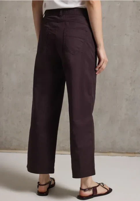 Street One Studio Baumwollmix Hose fudge red (Damen)