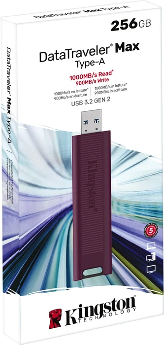 Kingston DataTraveler Max 256GB, USB-A, USB 3.2 Gen 2×1