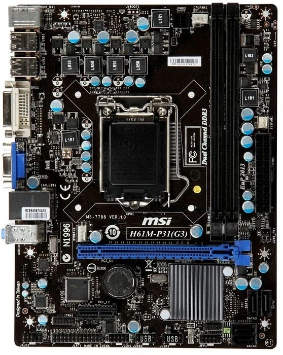 MSI H61M-P31 [G3] (Intel 1155)