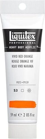 Liquitex Professional Heavy Body Acrylic vivid red orange, 59ml
