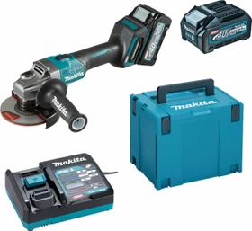 Makita GA005GM201 XGT Akku-Winkelschleifer inkl. MAKPAC + 2 Akkus 4.0Ah