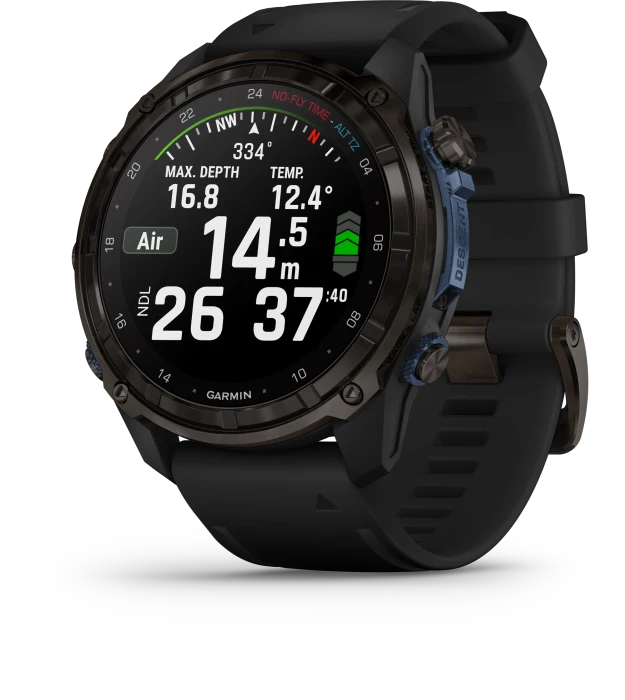 Garmin Descent Mk3i 43mm mit Silikonarmband carbon grey/black