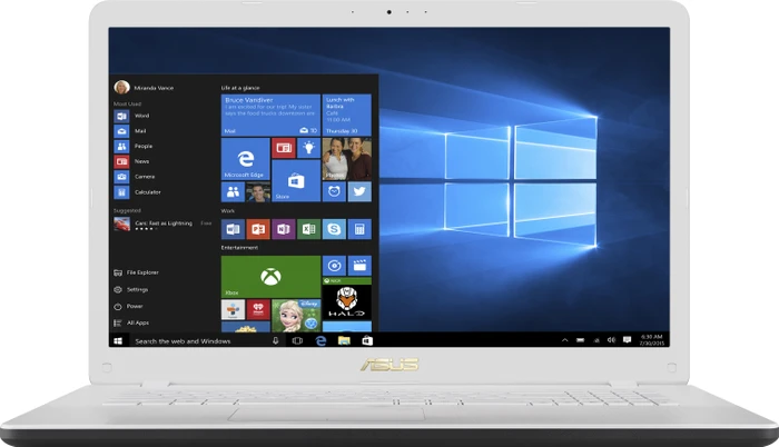 ASUS VivoBook 17 F705QA-GC068T, Pearl White, A12-9720P, 8GB RAM, 256GB SSD, DE