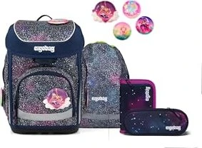 Ergobag Cubo Bärlaxy 2026 Schulrucksack-Set, 5-tlg.