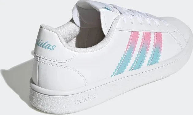 adidas Grand Court Base Beyond cloud white/bliss pink/bliss blue (Damen)