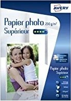 Avery-Zweckform Superior Inkjet Fotopapier hochglänzend weiß, 10x15cm, 230g/m², 50 Blatt