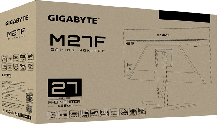 GIGABYTE M27F, 27"