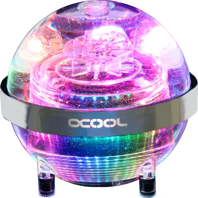 Alphacool Eisball Adressable RGB inkl. Eispumpe VPP655 PWM, Ausgleichsbehälter
