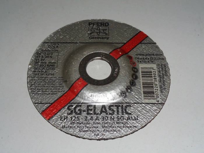 Pferd EH 125-2.4 SG ALU Trennscheibe, 125x2.4x22.23mm, 25 Stück