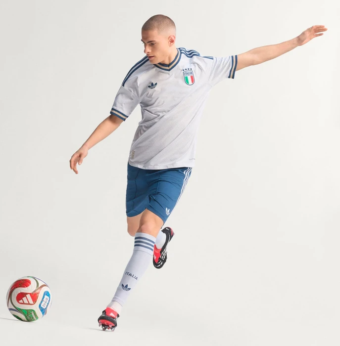 adidas Italien Authentic 2026 Auswärtstrikot kurzarm aeroblue (Herren)