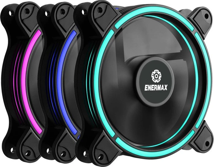 Enermax T.B.RGB, LED-Steuerung, Fernbedienung, 120mm, 3er-Pack