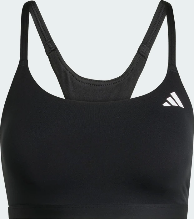 adidas Optime Essentials Light-Support Sport-BH schwarz (Damen) (KA4714) – Bild 4 von 6