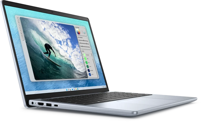 Dell Inspiron 14 5440, Ice Blue, Core 7 150U, 16GB RAM, 512GB SSD, 1200x1920, DE, Abdeckung aus Metall