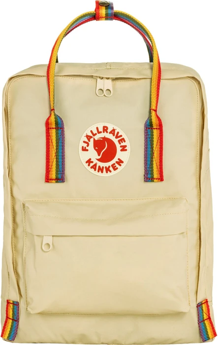 Fjällräven Kanken Rainbow light oak/rainbow pattern