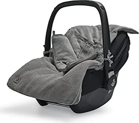 Jollein Fußsack Gruppe 0+ 3/5 Punkte Basic Knit stone grey