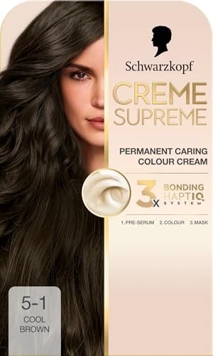 Schwarzkopf Creme Supreme Haarfarbe 5-1 cool light brown, 60ml