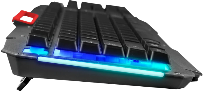Typhoon Gaming-Tastatur mit Regenbogenfarben-Hintergrundbeleuchtung, USB, DE