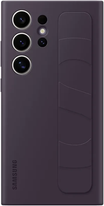 Samsung Silicone Grip Case für Galaxy S24 Ultra dark violet