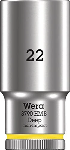Wera 8790 HMB Deep Außensechskant Steckschlüssel 3/8", 22x64mm