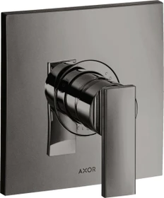 Hansgrohe Axor Citterio Einhebel-Brausemischer Unterputz mit Hebelgriff polished black chrome
