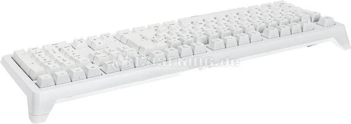 Ducky Shine 4 weiß, LEDs blau/rot, MX BROWN, USB, DE