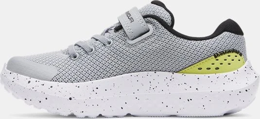 Under Armour Pre School Surge 4 AC mod gray/black/lumin yellow (Junior)