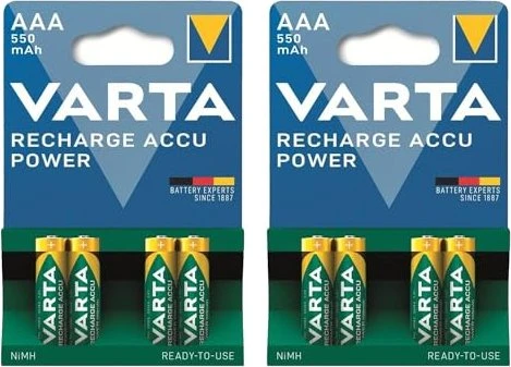 Varta Recharge Accu Power Micro AAA NiMH 550mAh, 4er-Pack