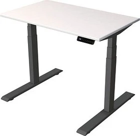 Kerkmann Smart Office elektrisch höhenverstellbarer Sitz-Steh-Schreibtisch 100x60cm weiß/anthrazit