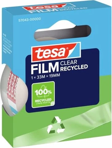 tesa tesafilm eco & clear transparent, Klebestreifen, 19mm/33m, 1 Stück