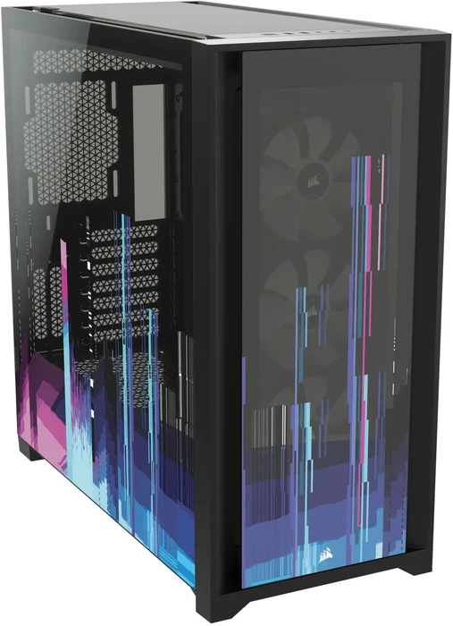 Corsair iCue 5000X RGB Signature Series Glitch, schwarz, Glasfenster