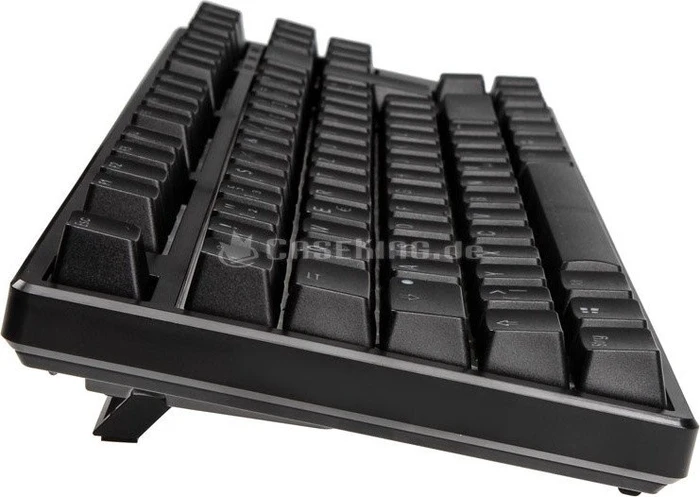 Ducky One TKL PBT schwarz, LEDs blau, MX SPEED Silver, USB, DE