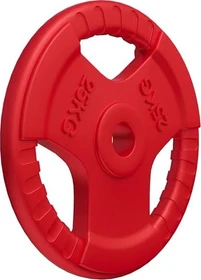 Gorilla Sports Olympia Gummi Gripper 50/51mm Hantelscheibe 25kg