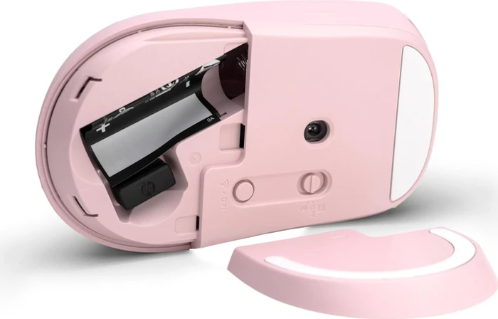 HP 400 Quiet Wireless Mouse, rosa, USB/Bluetooth