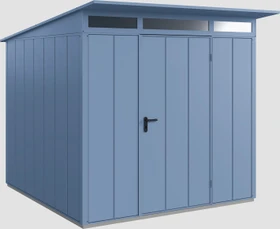 EcoStar Elegant Premiumline Typ 2 Gerätehaus taubenblau