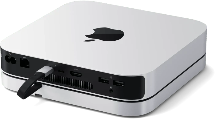 Satechi Stand & Hub für Mac Mini / Studio mit NVMe, Silber, USB-C 3.1 [Stecker]