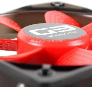 Zaward Golf Fan G3 LED rot, 1000rpm, 120mm