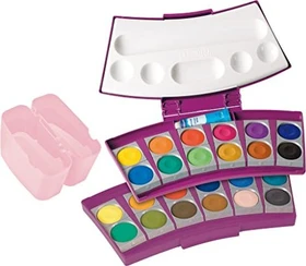 Pelikan ProColour Deckfarbkasten beere/rosa, 24 Farben
