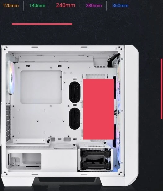 Thermaltake View 300 MX Snow Edition, weiß, Glasfenster