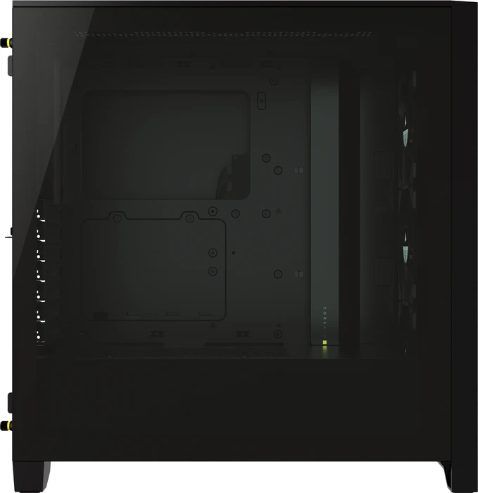 Corsair iCue 4000X RGB, schwarz, Glasfenster