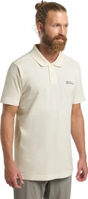 Jack Wolfskin Essential Poloshirt kurzarm cotton white (Herren)