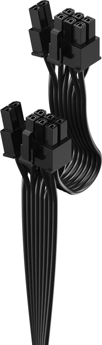 Fractal Design Flat UltraFlex PCI-E 6+2 pin x2 modular cable, 2x 6/8-Pin PCIe Stecker, 55+12cm