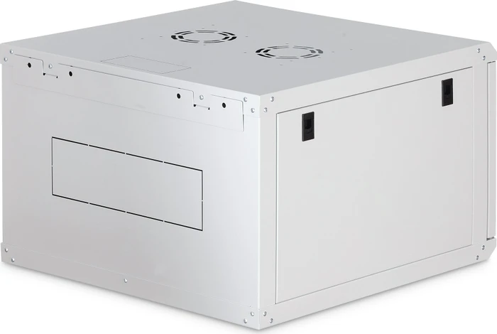 Digitus Dynamic-N Serie 19" Wandgehäuse 7HE, unmontiert, Sicherheitsglastür, IP2X, RAL 7035, 600mm tief