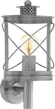 Eglo Hilburn 1 Wandleuchte silber antik