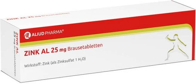 Aliud Zink AL 25 Brausetabletten, 20 Stück