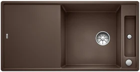 Blanco Axia III XL 6 S InFino Becken reversibel mit Ablauffernbedienung cafe inkl. Glasschneidebrett